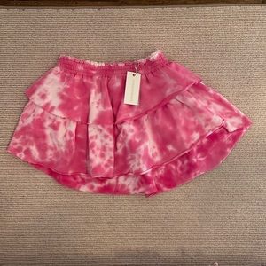LoveShackFancy Pink ruffle mini size M. NWT